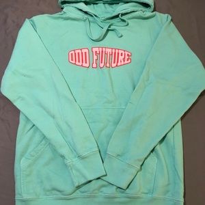 Odd future oval teal hoodie Clearance
